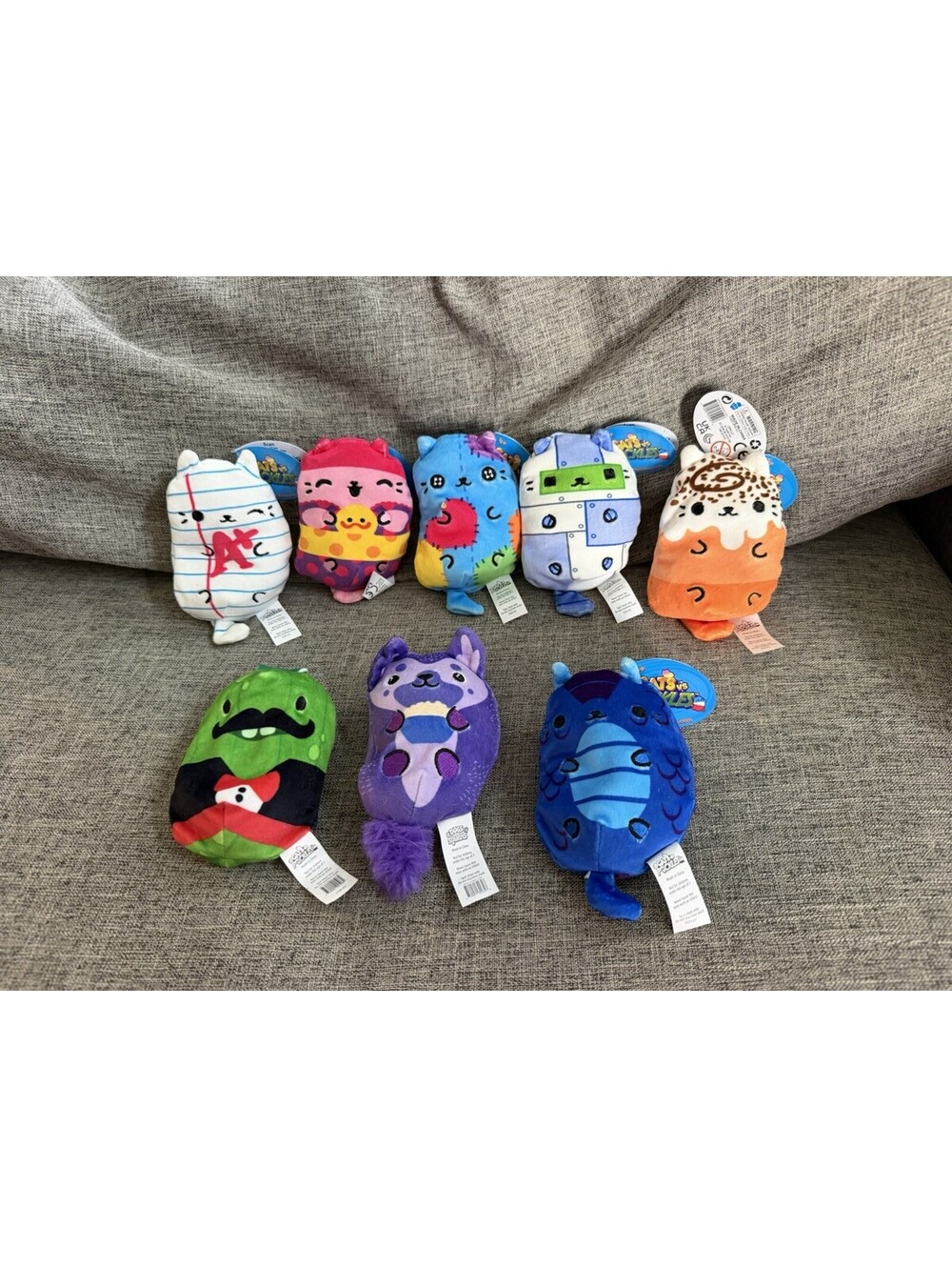 Cats vs Pickles Lot of 8 New With Tags 4” Bean Bag Plush